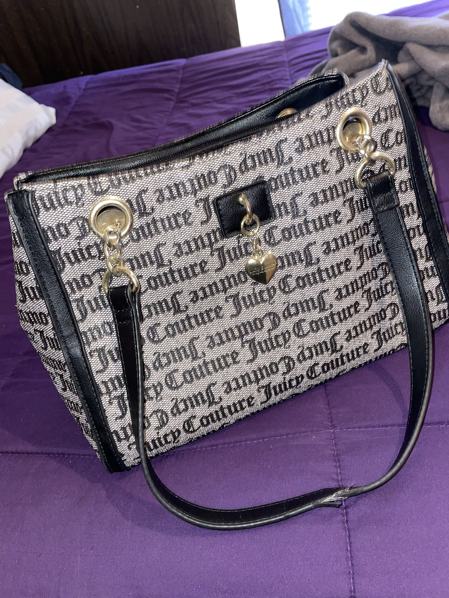 Juicy Couture Handbag – Classic Logo Print, Great Condition!