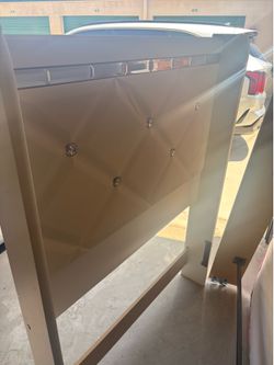 Twin bed with mattress and box spring