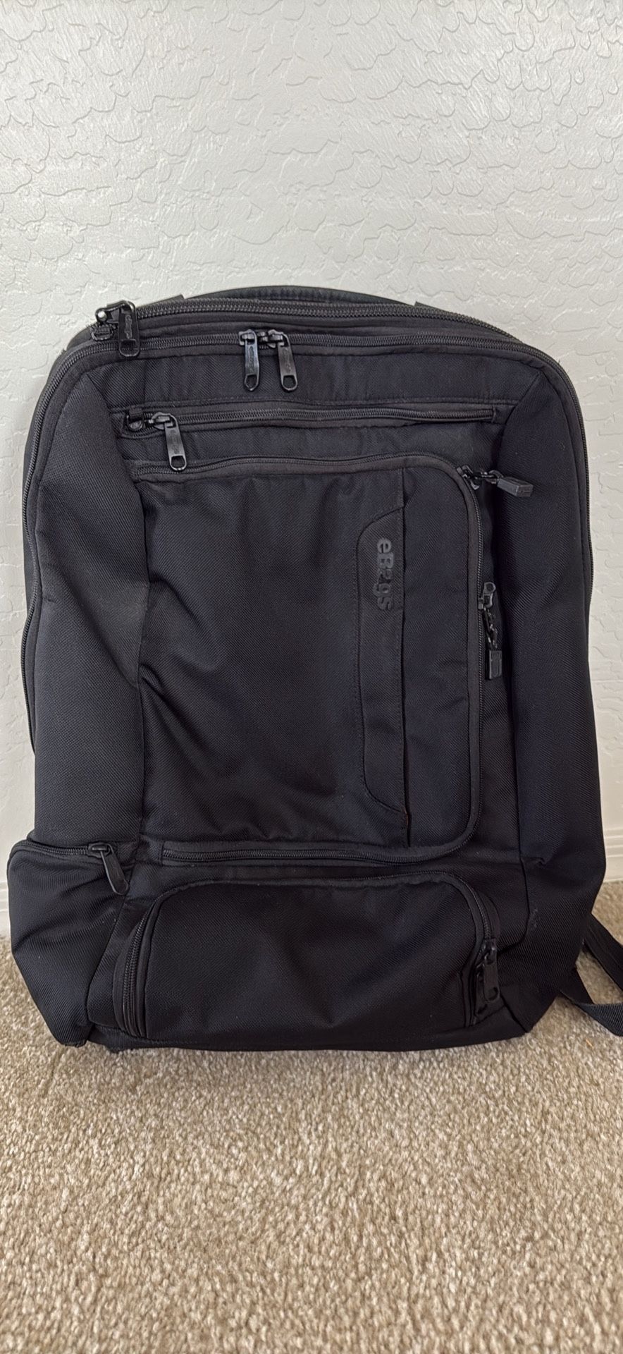eBags TLS Professional Weekender 18" Laptop Backpack Black EB2146-20.5 W/Strap