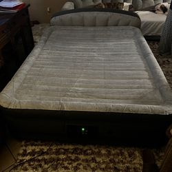 Queen Sized Air bed With Headboard
