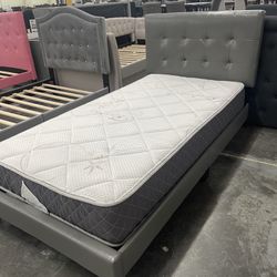 Twin Bed Frame Brand New With Mattress 
