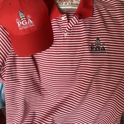 Pga 2022 Golf Cap And Shirt Set Southern Hills In Tulsa Oklahoma