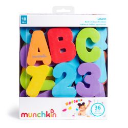 Munchkin Bath Letters and Numbers - 36ct Bath Toy Set Christmas Gift Birthday Gift
