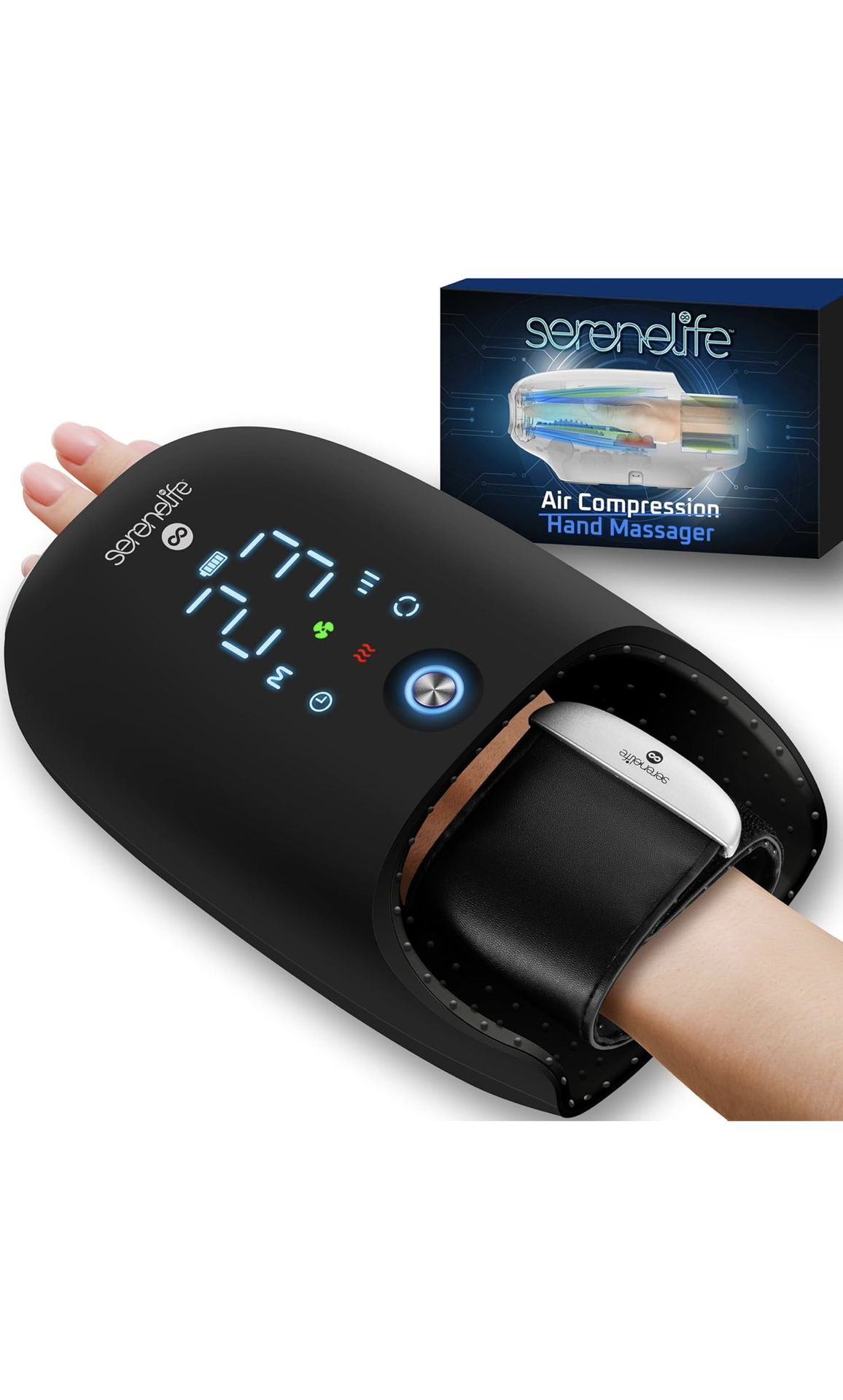 Hand Massager With Heat & Compression Brand New