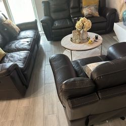 6 Pics Sofas/recliner Leathers For Sale