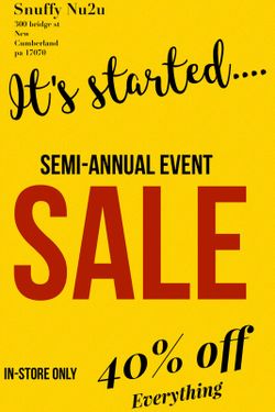 Snuffys 40% off sale