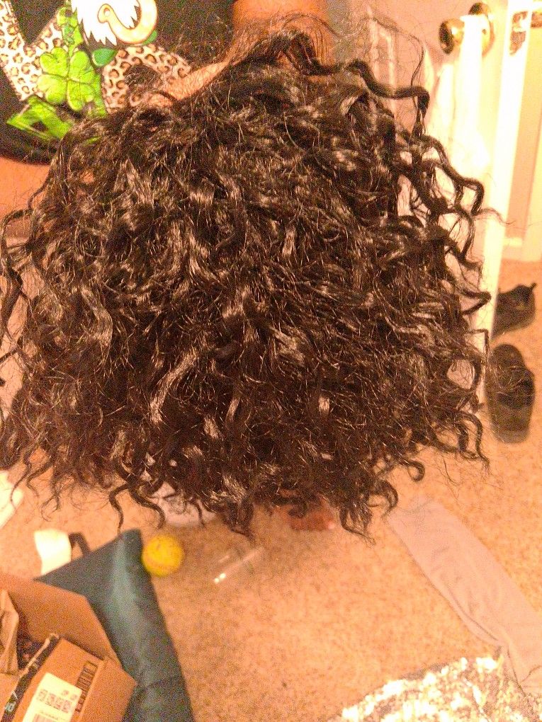 Draw String Curly Ponytail