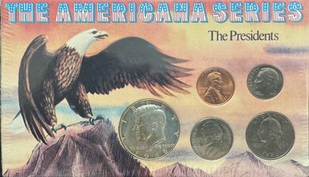 American Series Presidents 5 Coins Set W/1968 JFK Kennedy Half Dollar