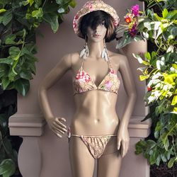 2 Pc. Bathing Suit And Hat Combo