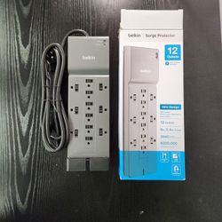 12-Outlet Home/Office Surge Protector with 8-foot cord