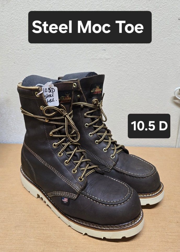 Thorogood Work Boot Size 10.5 D STEEL MOC TOE