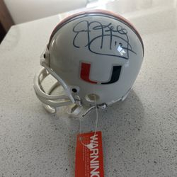 Jim Kelly Signed Miami Hurricanes Mini Helmet