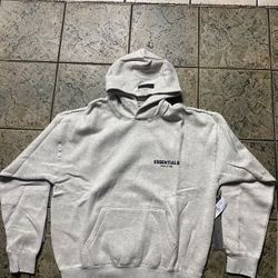 Light Gray Essentials Hoodie 