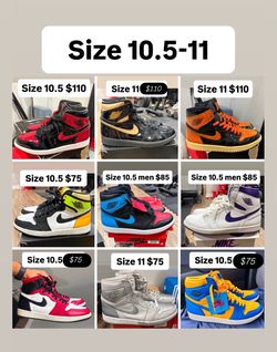 Jordan retro 1s size 10.5-11