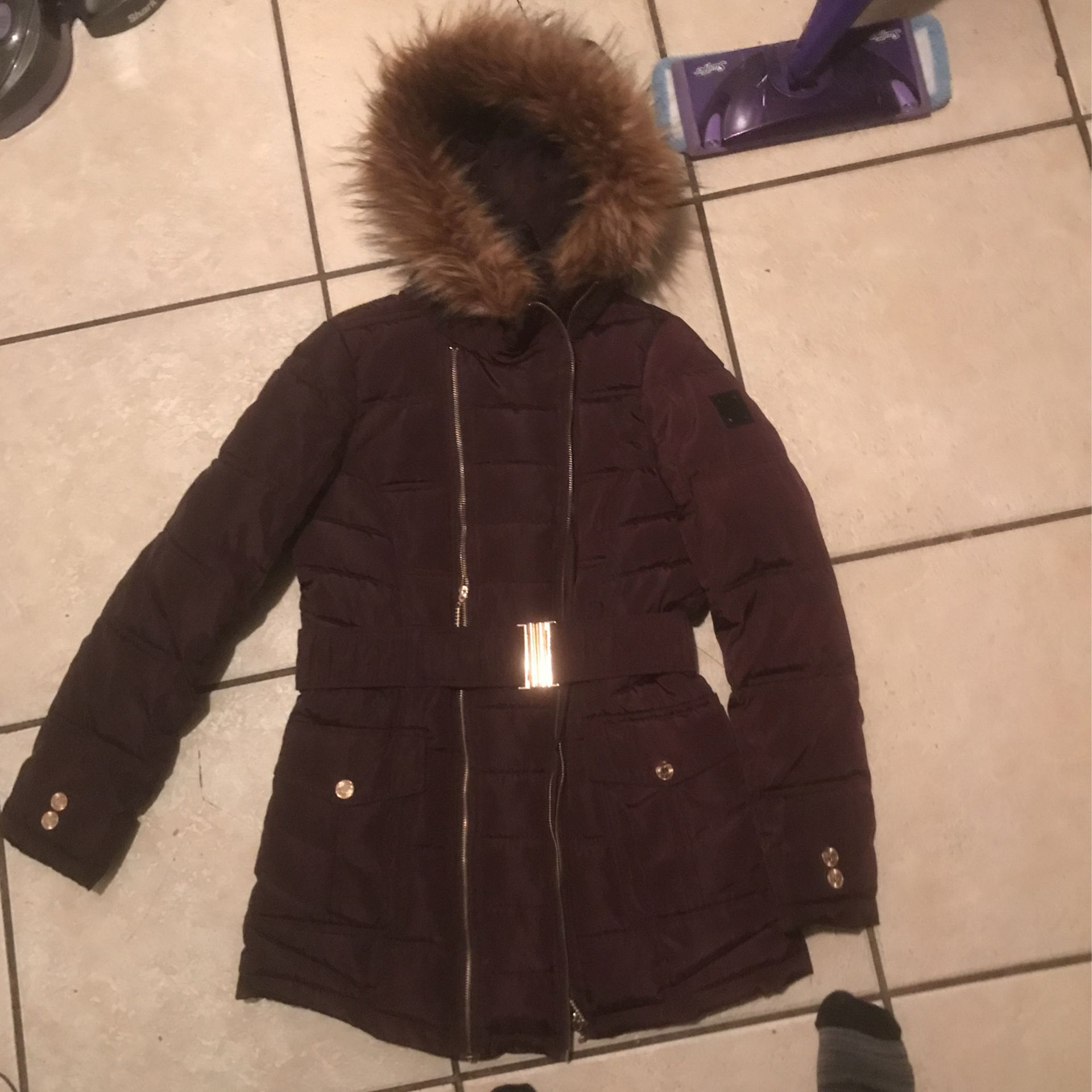 Woman’s Size Small Knee Length Warm Winter Jacket 