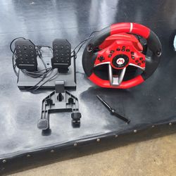 Mario Kart Steering Wheel W/ Pedals
