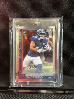 Cam Skattebo #RA-CS 2025 Topps Chrome Rookie Autograph