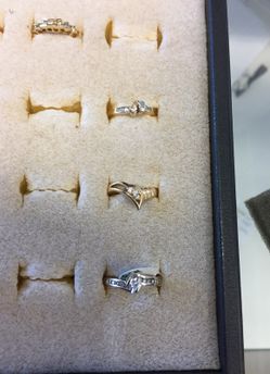 14 Kt gold & diamond rings