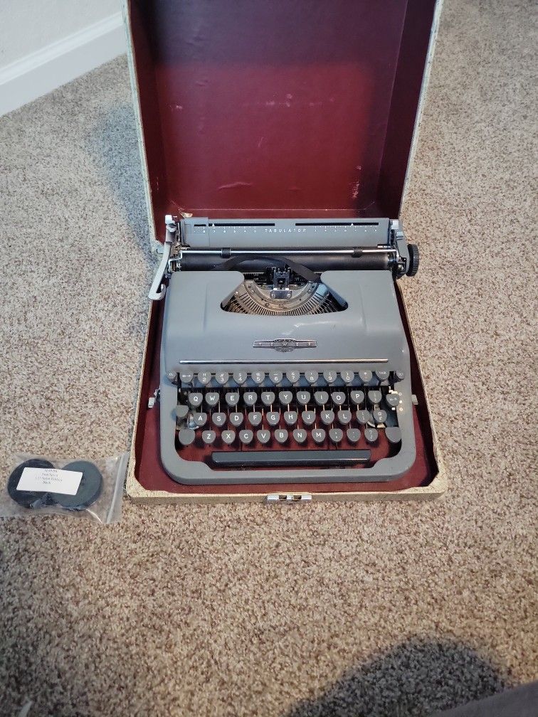 Antique Tower Typewriter With Extra Ribbon