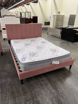 NEW FULL BED FRAME WITH MATTRESS