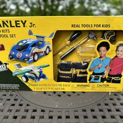 New Stanley Jr. 2 Wood Kits & 5 Piece Tool Set