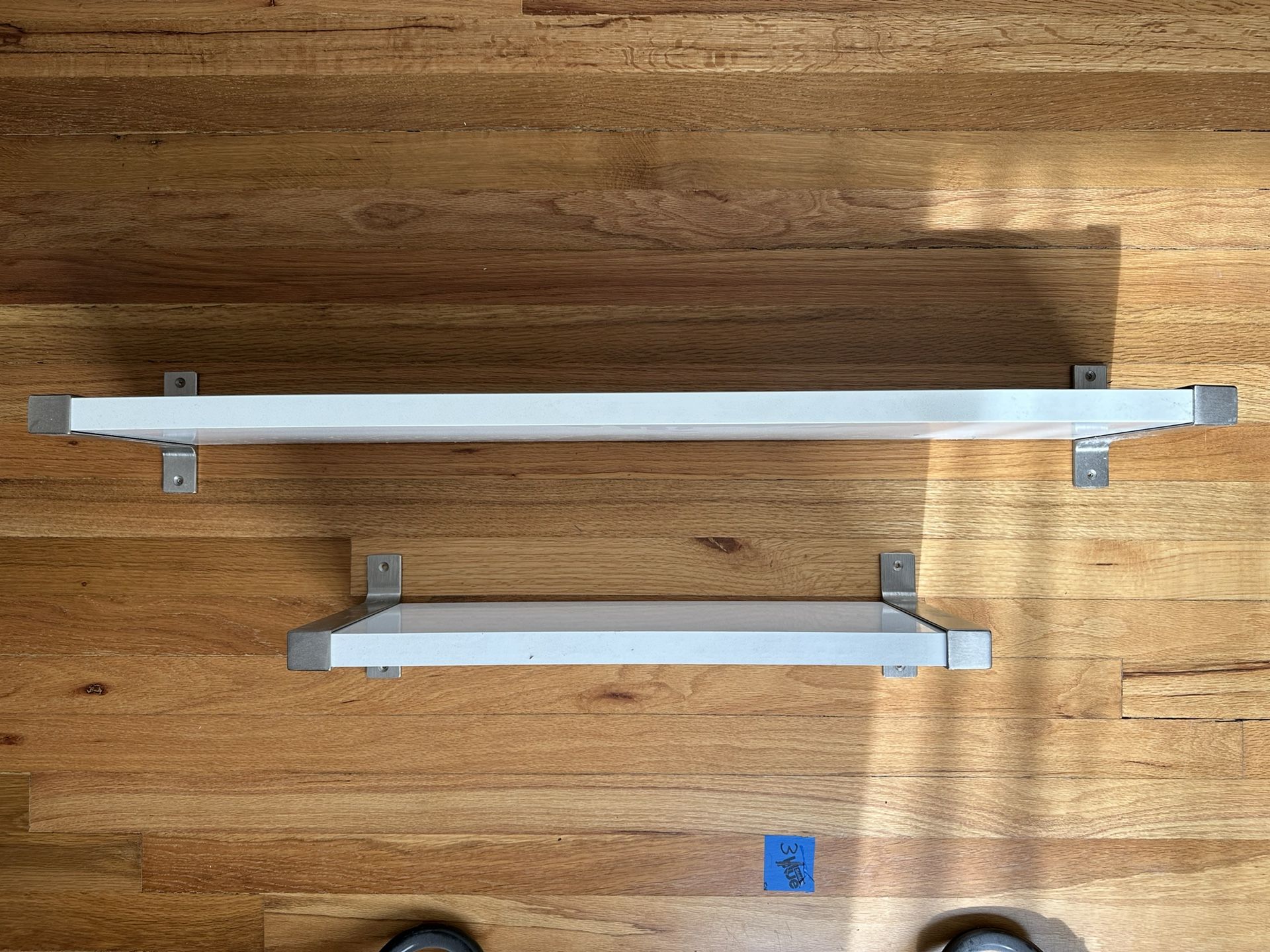 IKEA Ekby Bjarnum 7.5" Aluminum Shelf Bracket Set