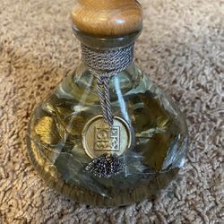 Kristal Goldleaf Bergamot Bath Oil Decorative Paris Glass Bottle NEW Sealed 4”