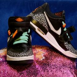 Nike Jordan Legacy 312 Black White Safety Orange (GS) Size 6