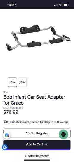 Graco Bob Stroller Car Seat Adapter 