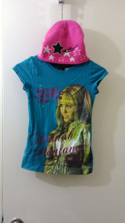 Girls Lot Hannah Montana Shirt And Hat