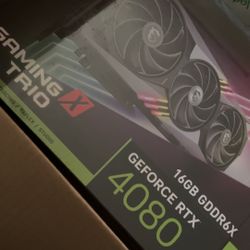 MSI - NVIDIA GeForce RTX 4080 16GB GAMING X TRIO 16GB DDR6X PCI Express 4.0 Graphics Card - Black