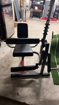 Leg extension/leg curl machine