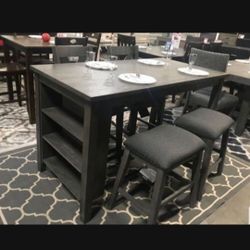 Counter High Table Set Solid Wooden Only $399