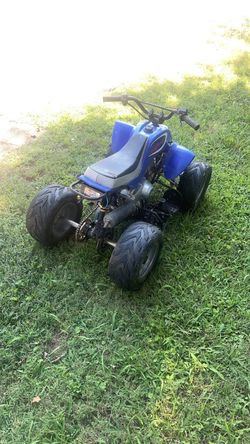 Blue Four-Wheeler ATV