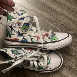Dinosaur Converse - Boys Shoes Size 12.5