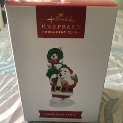 Hallmark 2022 Polar Bear Santa Christmas Ornament - NEW In Box
