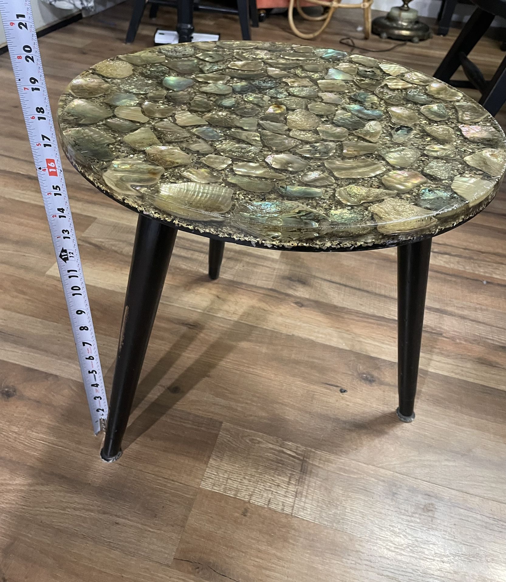 MCM Abalone Short Side Table