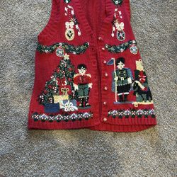 Vintage Christmas Sweater Vest