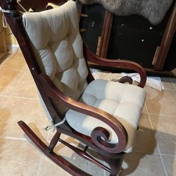 Custom Wooden Rocking Chair