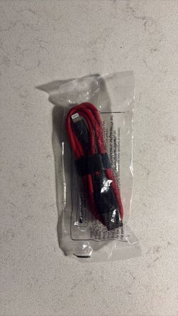 New USB- A to lightning Cable – Red – $7