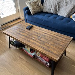 Wooden Plank Coffee Table 