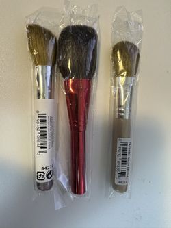 3 bareMinerals Bare Escentuals Brushes Tapered & Angled Blush & Flawless Face