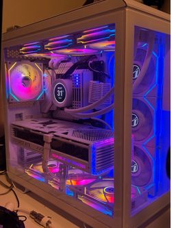 Beast Gaming Pc! Ultra-Premium All-White Gaming PC & Workstation – i9-13900K / RTX 4080 / 64GB Corsair Dominator / 4TB