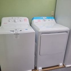 GE HOTPOINT WASHER AND DRYER 0 DOWN 