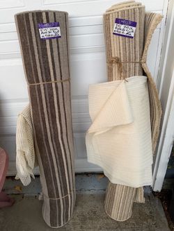 3x5 Wool Striped Area Rugs – Pair