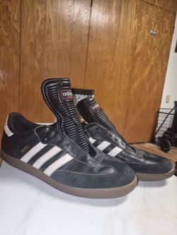 Adidas Samba Black Leather Sneakers 10 1/2