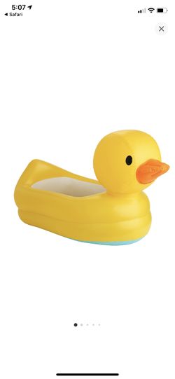Duck inflatable baby bath tub