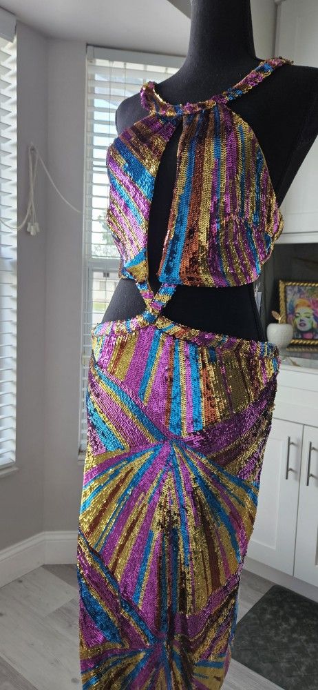 Svetlana Sequin Gown New With Tags