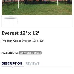 Everest 12x12 Canopy Blue