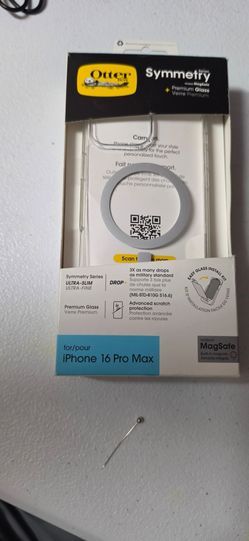 OtterBox iPhone 16 Pro Max Symmetry Clear Case + Premium Glass With MagSafe